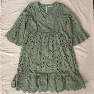 PinkBlush sage green dress